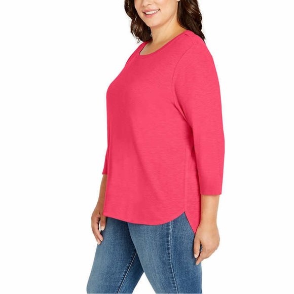 NWT KS ¾ Sleeve Slub Tee - Picture 2 of 3